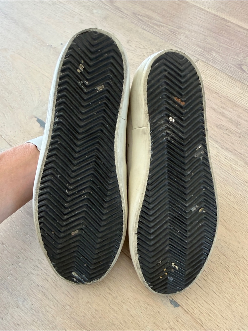 Golden Goose Off-White Kids Sneakers with Rhinestone Star and Satin Laces - Picture 6 of 7